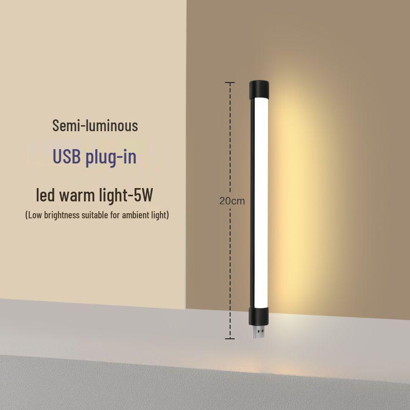 

LED Bedside Atmosphere Lamp: Creative, Warm Night Light with USB, Energy-Saving, Eye-Protective for Bedrooms