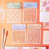 Hand-Painted Floral Hollow-Out Stencil for Kids' Drawing and Doodling