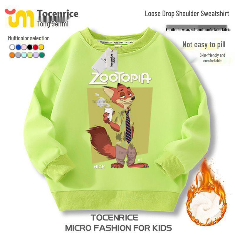 Zootopia 2 Fleece-Kapuzenpullover – Charakterkollektion für lässige Kinderkleidung