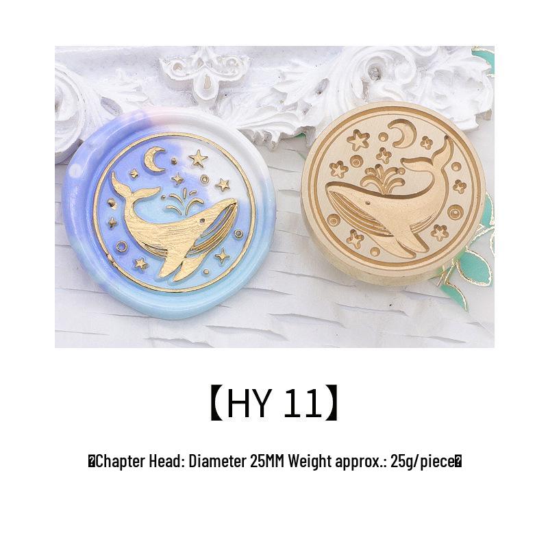 Ocean Series Wax Seal Stamp: Mermaid, Begonia, Whale
