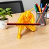 Portalápices Ninja Decoración de Escritorio Portalápices Ninja Arrodillado Soporte para Bolígrafos Impreso en 3D Genial Regalo para Adolescentes Niños Adultos Accesorio de Escritorio de Oficina
