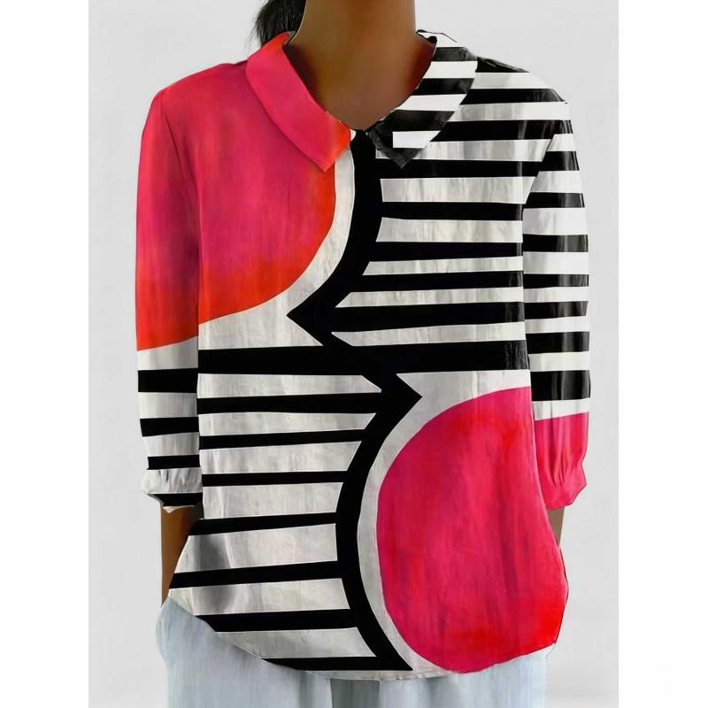 Summer Women's New Loose Printed Casual Plus Size Pullover Women's T-Shirt