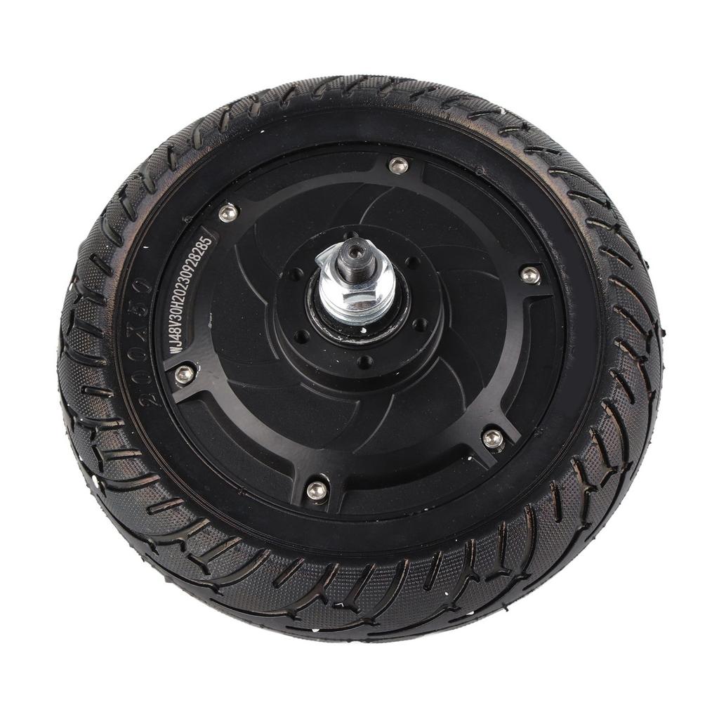 8 Inch Electric Scooter Motor Brushless Wheel Hub Motor 48V 350W with 200x50 Solid Tire