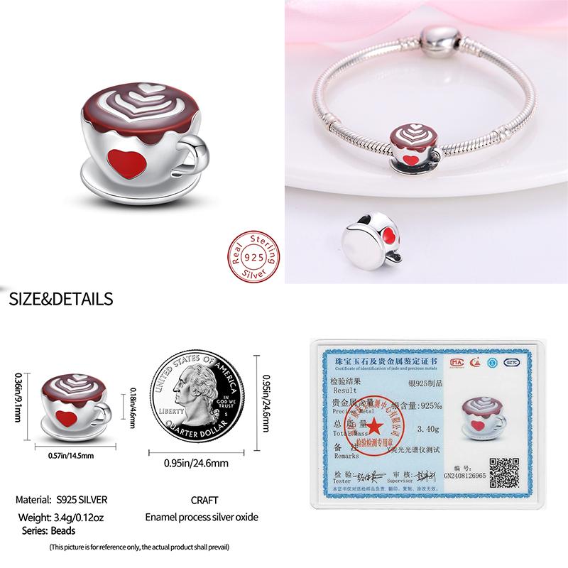 Red Copper Pomegranate Lipstick Apple Ladybug Playing Cards Charms Beads 3Mm Diy Fine Jewelry