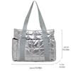 Large Capacity Cotton-padded Tote Bag Korean Style Puffy Bag Simple Nylon Handbag  Autumn Winter