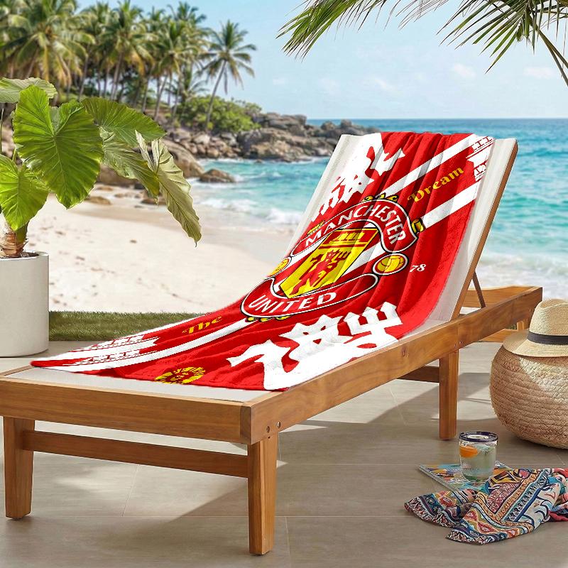 Manchester Football Fashion Beach Towel: Ideal for Summer Adventures Soft, absorbent and quick drying suitable for swimming and bathing