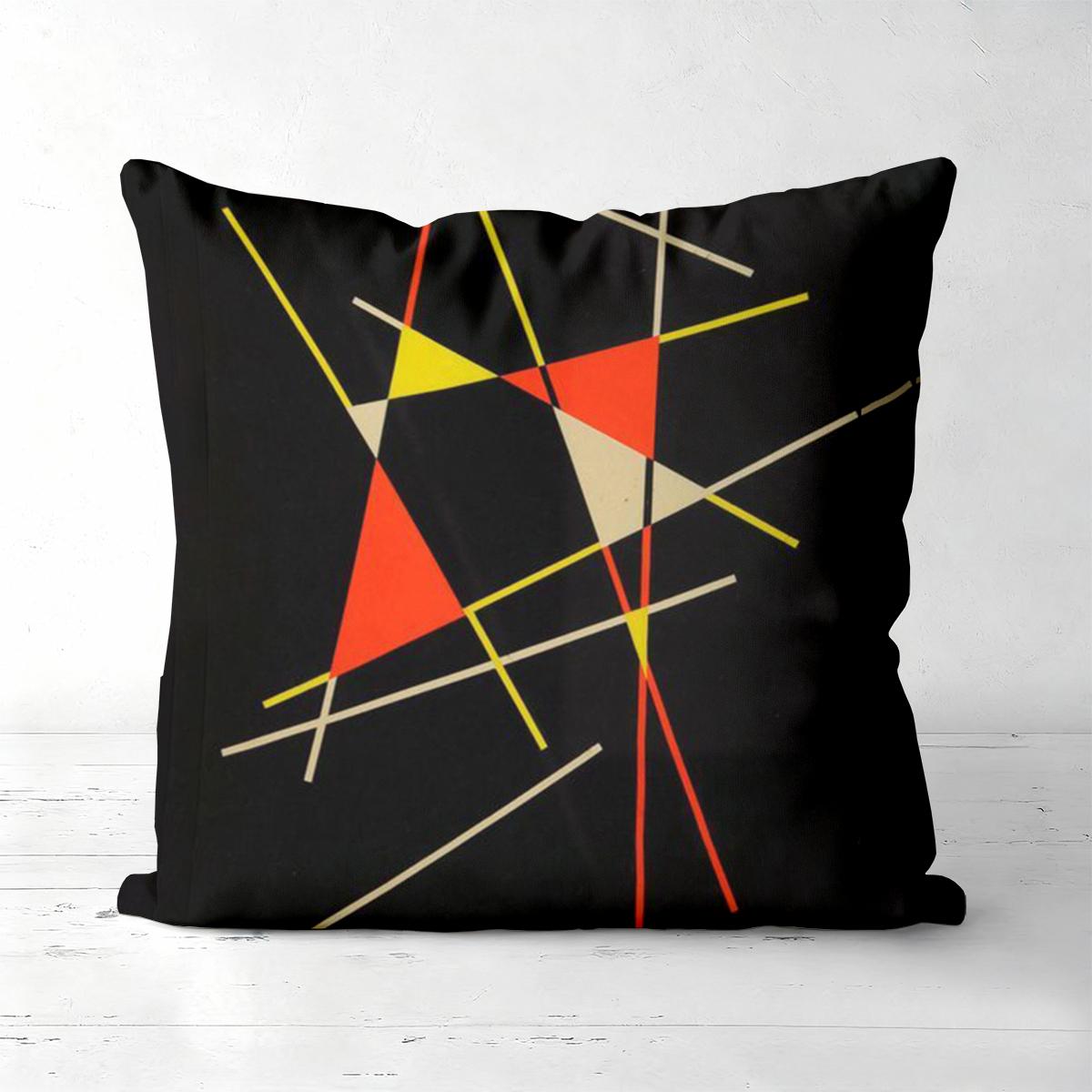 

Modern Abstract Pattern Black Decorative Throw Pillows Polyester pillowcase, sofa decorative cushion cov Headboard Pillow 45x45cm