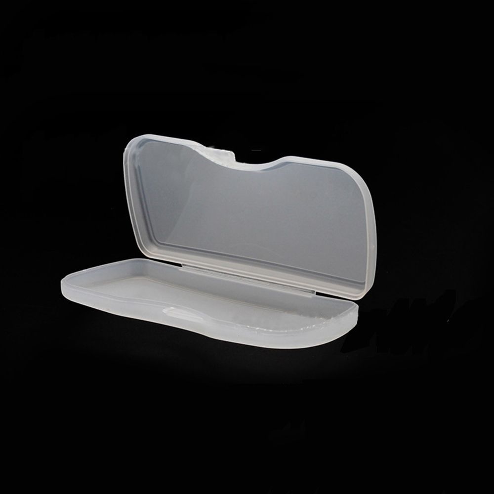 PVC Plastic Portable White Polarized Sunglasses Clip Hard Box Eyewear Accessories Glasses Case