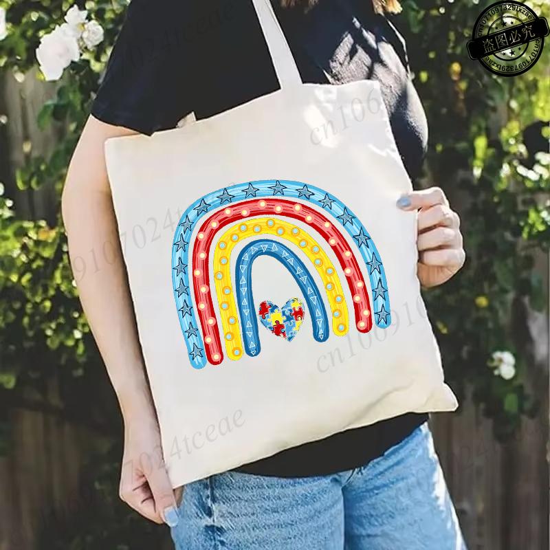 Autism Rainbow Awareness TShirt for Women Clothing Be Kind Printed TShirts Short Sleeve Tees Autism Support Squad Tshirt Tops S