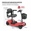 Sweetrich S2 250W 24V 12Ah Batterie Amovible Pneu 7.5 * 2.0 Scooter Électrique à Quatre Roues pour Personnes Âgées Équipé d'un Siège Pivotant Capacité de Charge 136kg