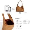 2026 New Women's Minimalist Relaxed Style Genuine Leather Shoulder Crossbody Bag Large Capacity Underarm Bag for Daily Commute