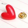 Broșă roșie în formă de inimă, pentru petrecere de nuntă, bijuterii, broșă, cadou pentru iubitorii de femei, rășină, pentru dragoste, cadou de Crăciun de Anul Nou