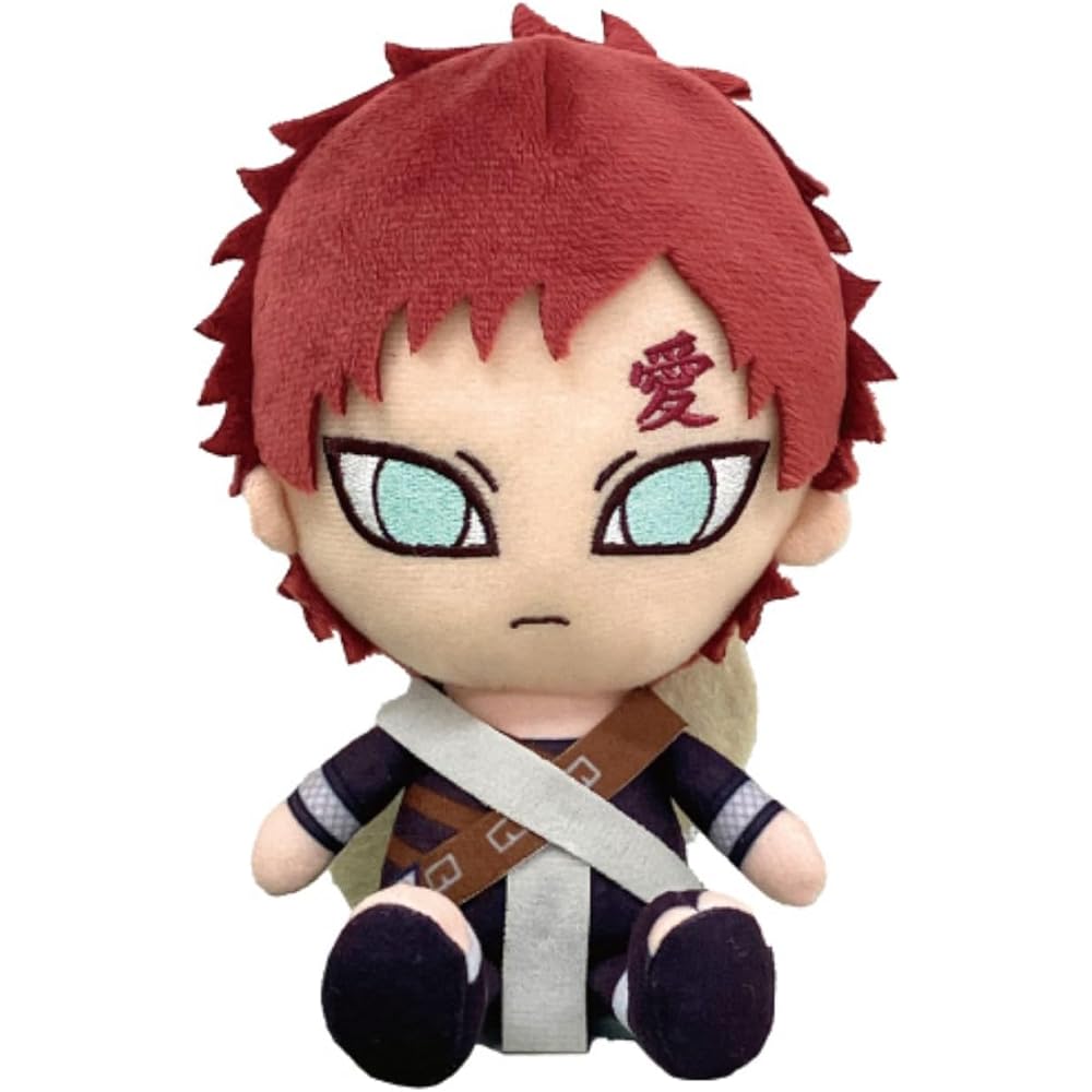 Bandai Namco Nui Naruto Gaara Chibi Plush Toy 20cm Soft Stuffed Figure