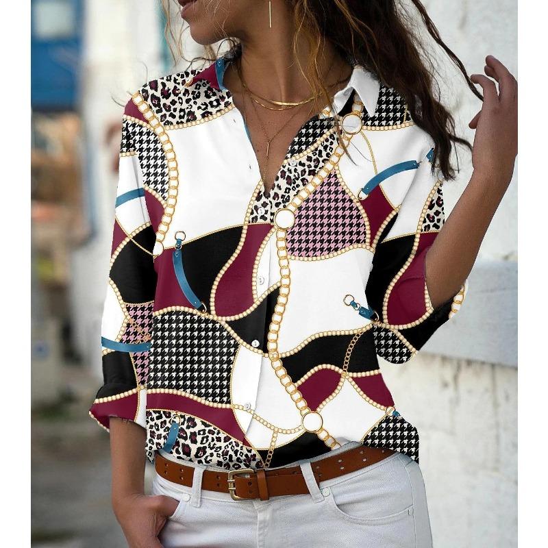 Elegant Long Sleeve Women Shirts Casual Loose Large Size Shirts Women Fashion Tops Women