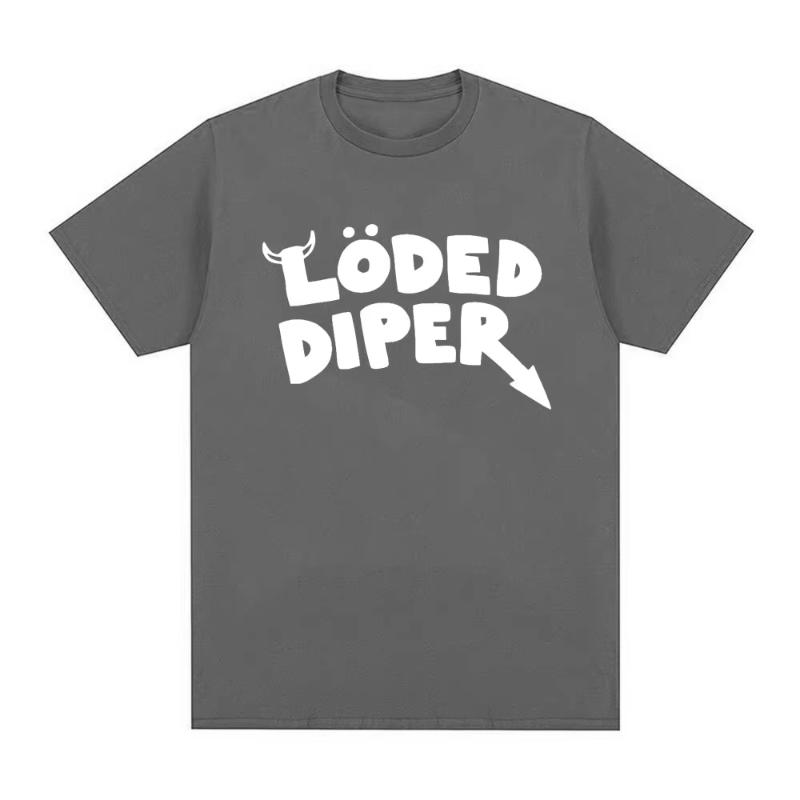 LODED DIPER DIARY OF A WIMP KID T Shirt Unisex Brand Tee Shirt Unisex Summer Cotton Short Sleeve Oversized T Shirts Harajuku Couples