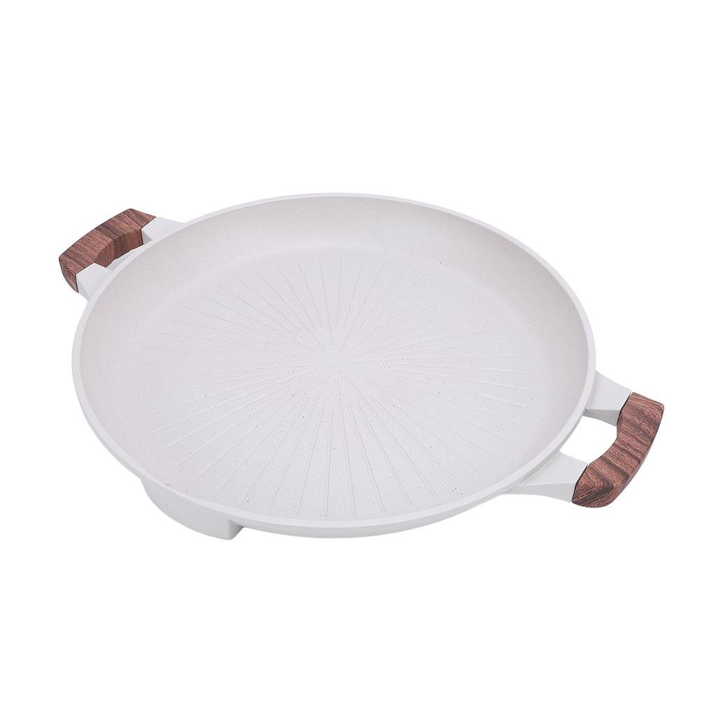 Korean Grill Pan Even Heating Portable Multifunctional Maifanite BBQ Grill Plate for Indoor Outdoor