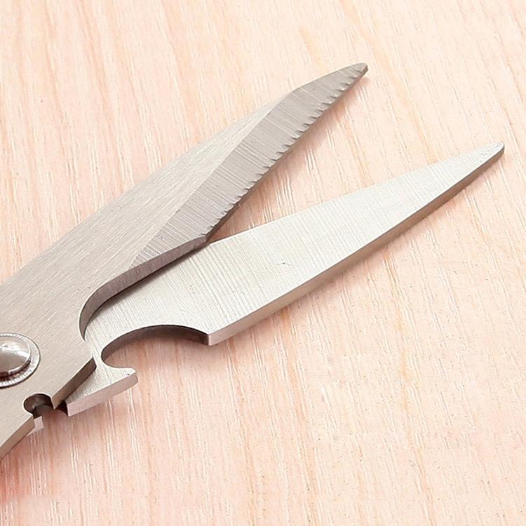 Household Stainless Steel Scissors Multi-purpose Kitchen Cut Barbecue Flowers Cut Seam Cut Bottle Opener Can Clip Walnut Chicken Bone