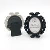 4Pcs Vintage Baroque Oval Photo Frame Mini Resin Picture Display Frame Home Bedroom Desktop Wedding Family Photo Holder Decoration