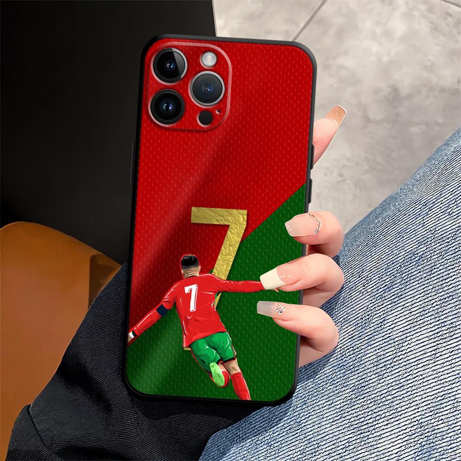 

Case for Apple iPhone 17 Pro Max 13 Air 16 12 11 15 Pro 7 8 14 XR XS MAX Funda Phone Cover Number 7 10 Football iPhone 6 Plus