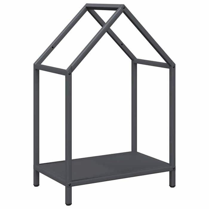 VidaXL Firewood Rack Anthracite 40x25x60 Cm, Fireplace Log Holder, Log Holder, Log Rack 864293