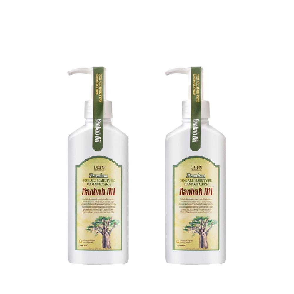 Lofn Premium Baobab Hair Oil 200ml 2pcs FREE