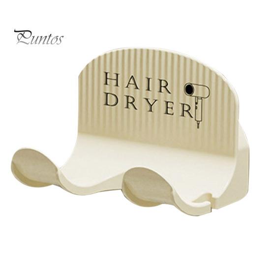 

Держатель для фена Настенный монтаж Простая установка Компактный влагостойкий сверхмощный органайзер для хранения в ванной комнате чистый