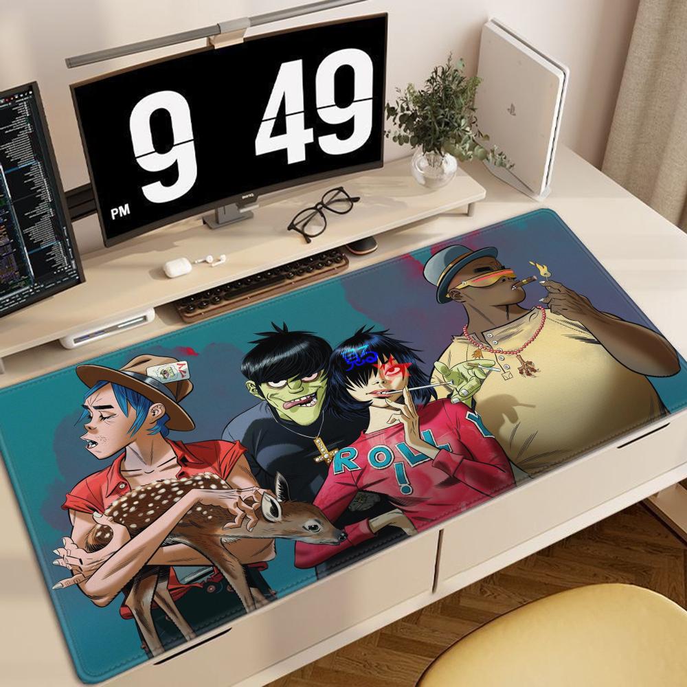 Rock Gorillaz Demon Days Mouse Pad Gaming Accessories Protector Office Laptop Gamer Cabinet Non Slip