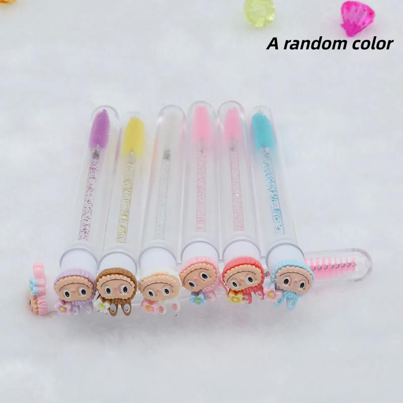 

Мультяшный бантик Labubu Туба для кисточки для ресниц Аппликатор для кисточки для ресниц Для наращивания ресниц Пыленепроницаемая туба для кисточки-палочки для туши для ресниц