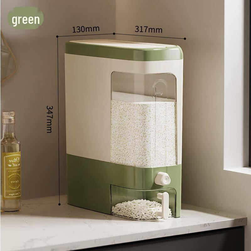 ZISIZ Space-Saving Rice Dispenser with Noodle Box