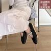 Sheepskin Retro Sports Shoes Ballet Shoes Women's Platform Pearl Belt Casual Versatile Forrest Gump Shoes Mary Jane Shoes