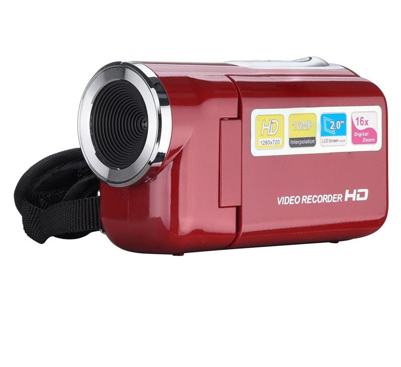 

2.0 Портативна цифрова відеокамера 16mp 4x Digital Zoom Відеокамера Міні відеокамера Dv Dvr Відеокамери червоний