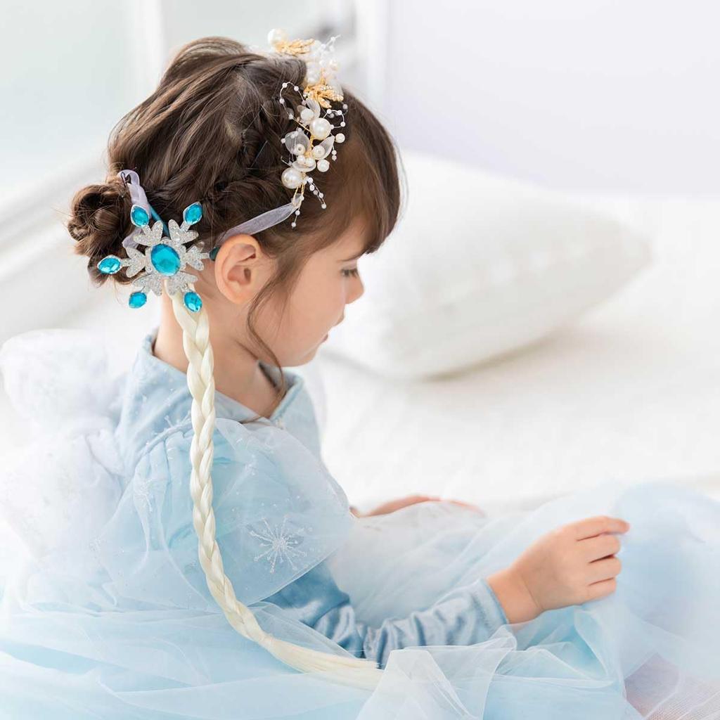Princess Dress Snow Queen Costume Kids Halloween Costume Princess Costume Girls Christmas Birthday Children E0296 [monoii] Children's
