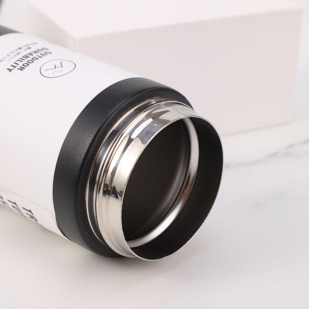Simple Japanese Stainless Steel High-Value Men'S And Women'S Thermos Cups, Portable Coffee Cups, Car-Mounted Element Water Cups