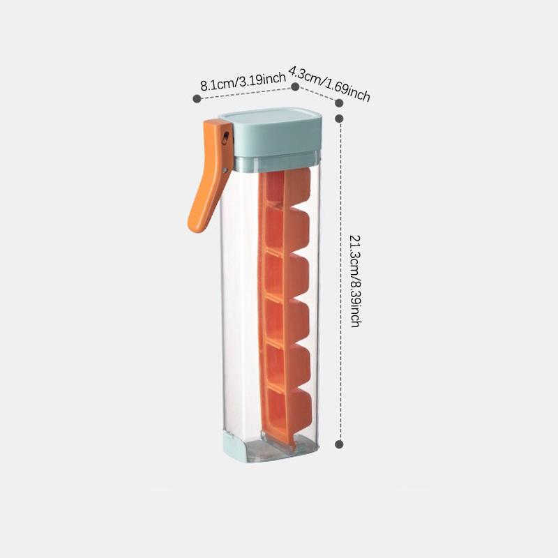 Home Creative Self-made Small Single-hand Press Ice Grid Network Red Simple 6 Grid Refrigerator Ice Cube Mold