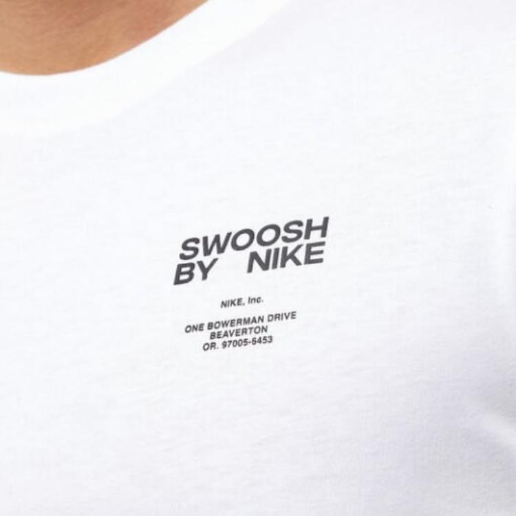 Nike Logo Print Pullover Short Sleeve T-Shirt Men Tops Bright-White DZ2883-100