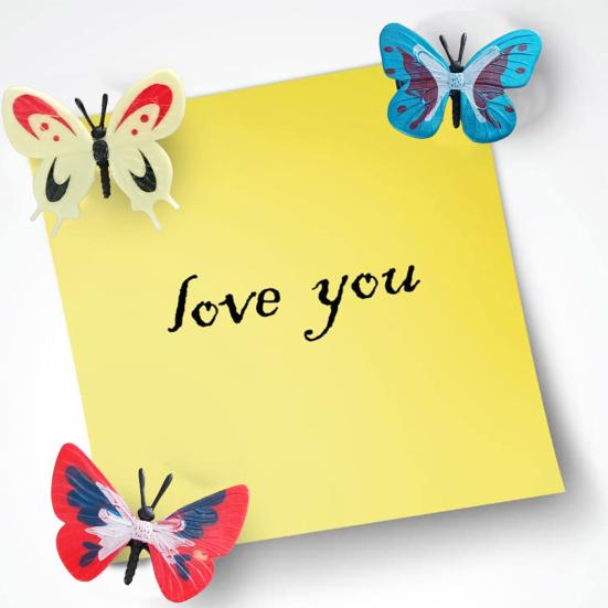 6Pcs 3D Colorful Butterfly Refrigerator Magnet DIY Home Office Kitchen Locker Fridge