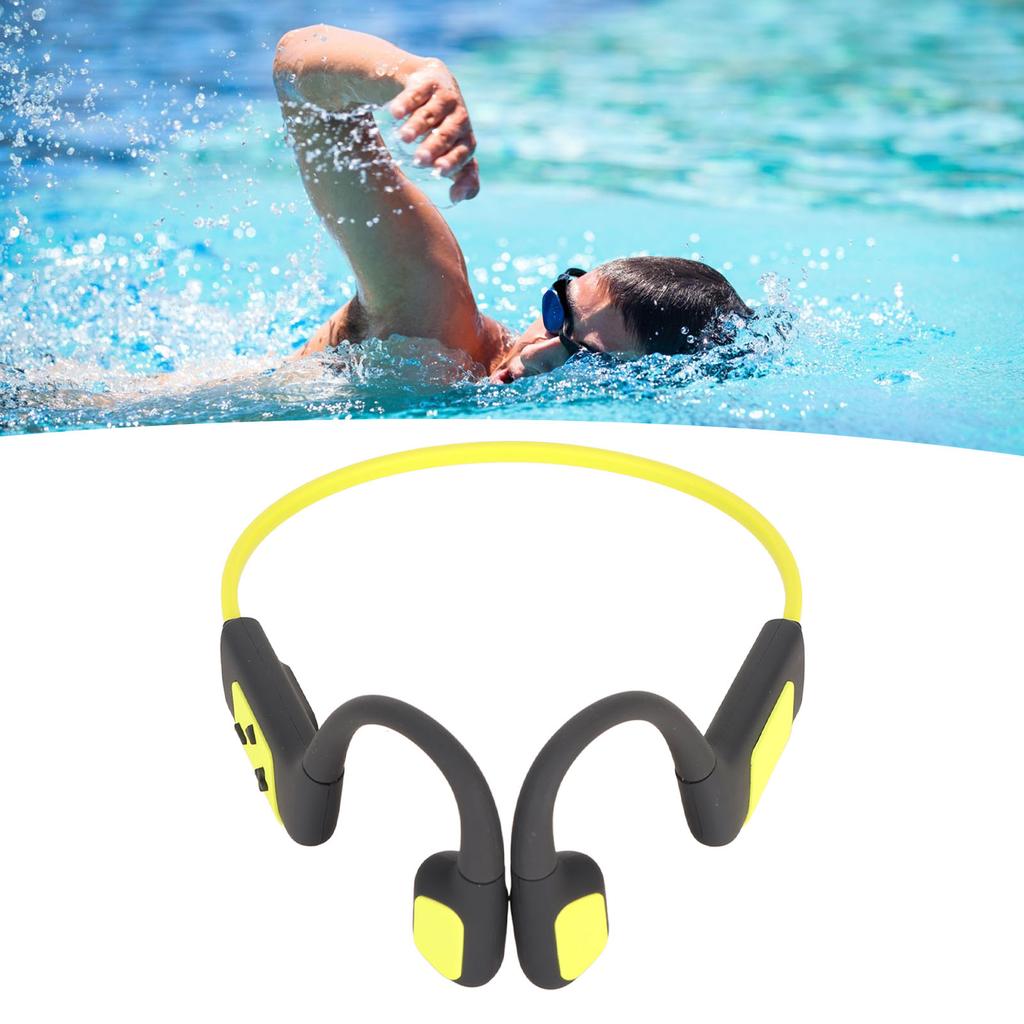 Headset 32GB Bone Conduction Swimming Diving Sport Headphones IPX8 Waterproof Wireless   Earphone