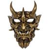 Terrifying Red Hannya Mask High Quality Resin Face Mask Perfect For Halloween Decor