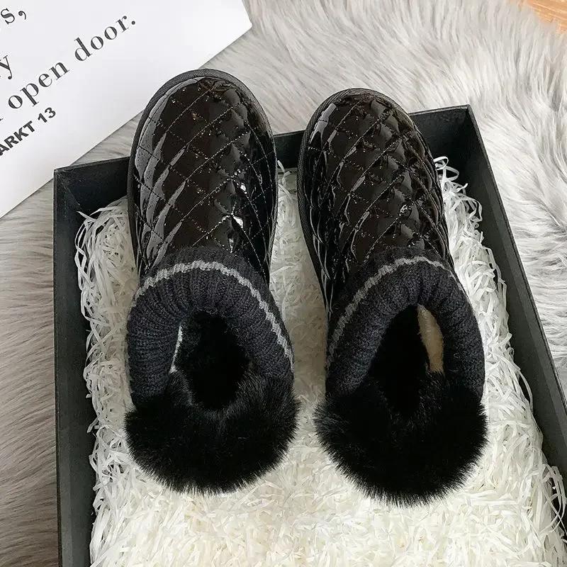 Fashion Elegant With Low Heels Plus Warm Women's Ankle Snow Boots on Offer Spring Autumn Winter Footwear Y2k Hot Booties Shoes for Woman