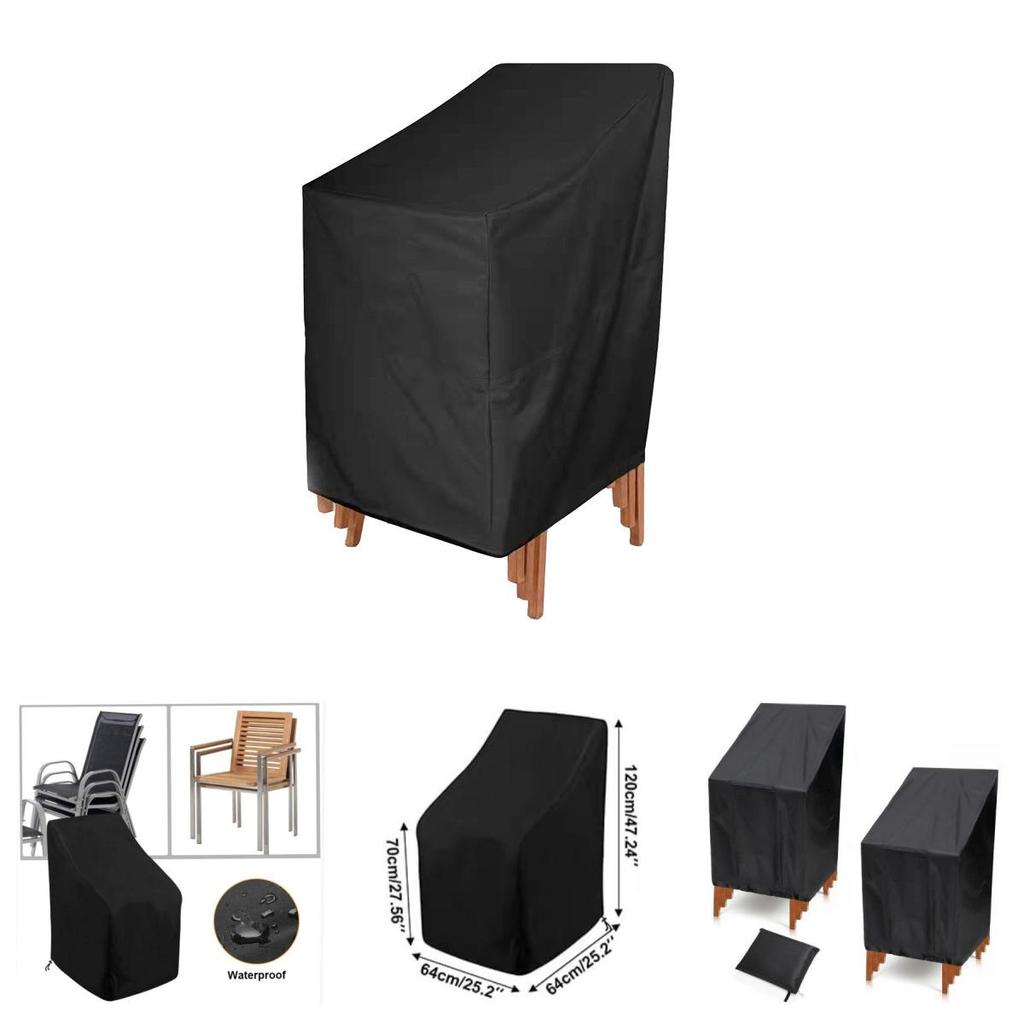 Modern Minimalist Stacking Chair Cover Waterproof Dustproof For Indoor Outdoor Furniture