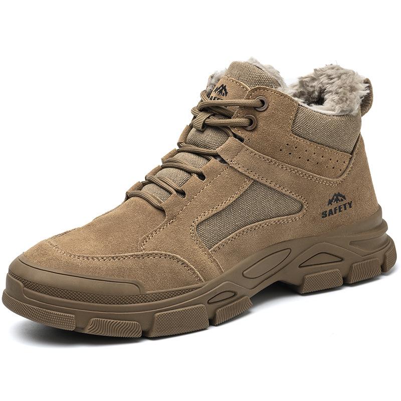 Winter Fleece-Lined Steel Toe Safety Shoes: Anti-Smash & Puncture-Resistant Work & Welding Footwear 38