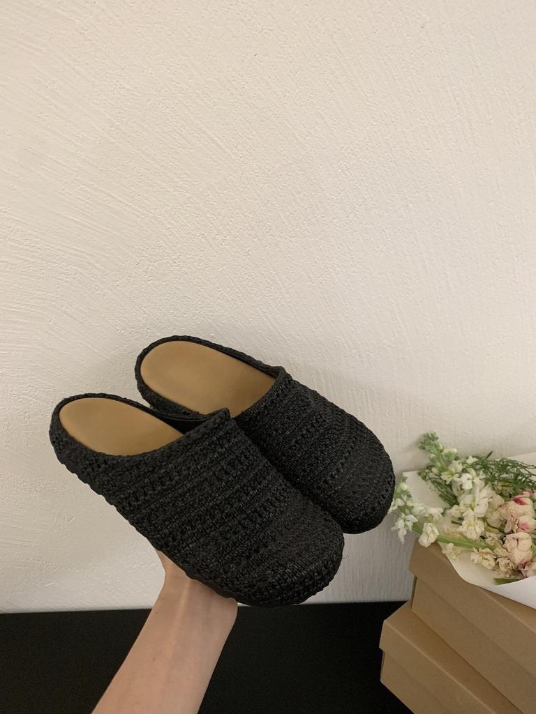 Thick-soled Women's Outer Wear Spring and Summer Vacation One Pedal Bag Head Half Drag Single Shoes