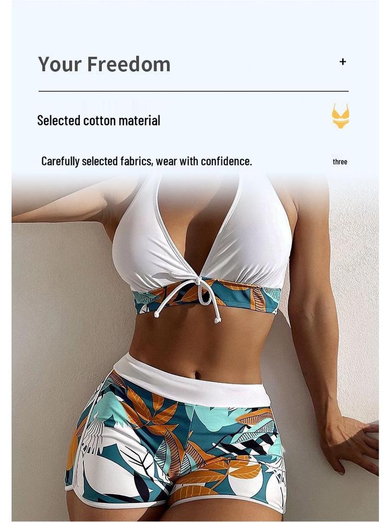 2025 Multicolor High-Waisted Bikini – European & American Style Women's Swimwear