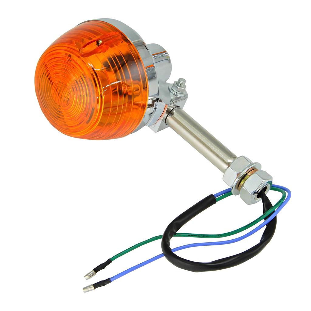Ager CB Type Hawk Turn Signal Valve with Stay, Orange, General Purpose, 4 Pieces