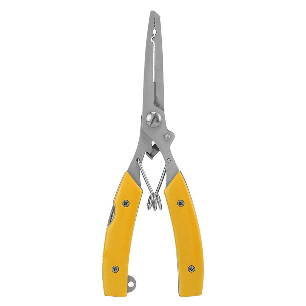 Fishing Pliers Multifunctional Stainless Steel Fishing Scissors with 2 Blades Braid Line Cutters Hook Remover