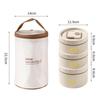 Insulated Thermal Lunch Box 2/3 Stackable Layers Adult Food Container Set for School Office Outdoor Picnic Meal Prep