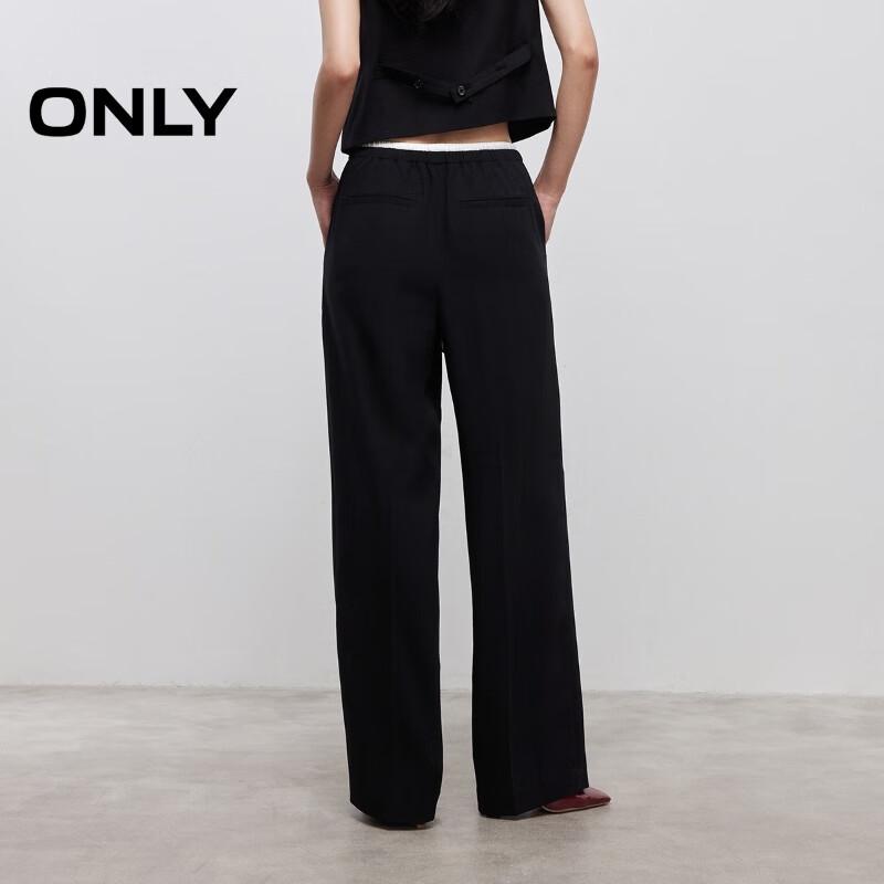 ONLY 2025 Women's Loose High-Waist Straight-Leg Casual Pants