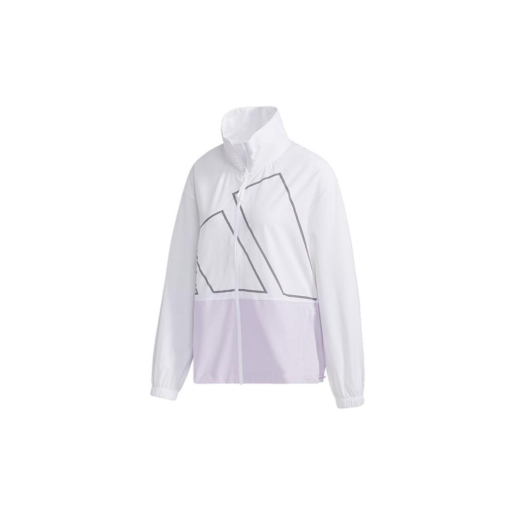 Adidas Track Top Casual Sports Jacket Women Tops White GL5619