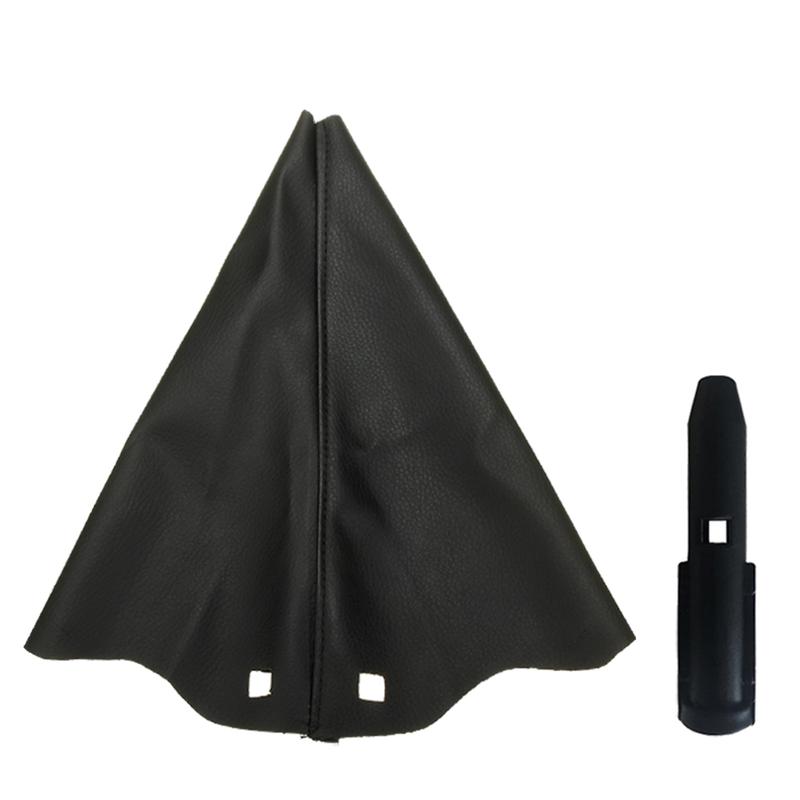 Black New ABS Car Gear Shift Knob With Leather Gaiter Cover For Peugeot 106 206 306 406 107 207 307 407 301 308 2008