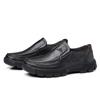 Spring Top Layer Cowhide Men's Shoes Men's Casual Slip-on Leather Shoes Men's Thick-soled Single Shoes Middle-aged Dad Slip-on Shoes